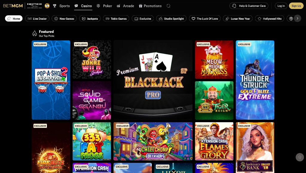 BetMGM Casino PA games